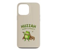 Huzzah Short And Mighty Frog Espresso Ironic Medieval Funny Case for iPhone 13 Pro Max