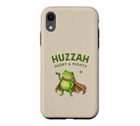 Huzzah Short And Mighty Frog Espresso Ironic Medieval Funny Case for iPhone XR