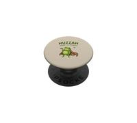 Huzzah Short And Mighty Frog Espresso Ironic Medieval Funny PopSockets Adhesive PopGrip