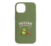 Huzzah Short And Mighty Frog Espresso Medieval Funny Tee Case for iPhone 14