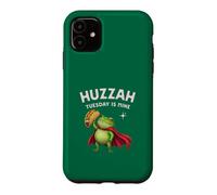 Huzzah Tuesday Is Mine Frog Knight Taco Enthusiasts Snacks Case for iPhone 11