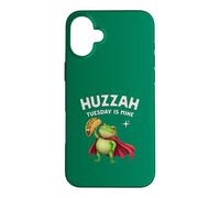 Huzzah Tuesday Is Mine Frog Knight Taco Enthusiasts Snacks Case for iPhone 16 Plus