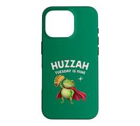 Huzzah Tuesday Is Mine Frog Knight Taco Enthusiasts Snacks Case for iPhone 16 Pro