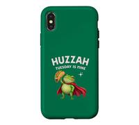Huzzah Tuesday Is Mine Frog Knight Taco Enthusiasts Snacks Case for iPhone X/XS