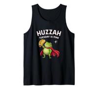 Huzzah Tuesday is Mine Frog Knight Taco Enthusiasts Snacks Tank Top
