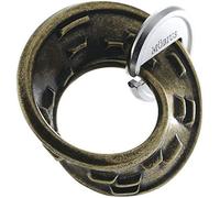 Huzzle Cast Mobius 3D Metallic Puzzle Level 3 Star Logic Game Disassemble and Reassemble