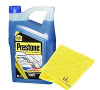 HV HOME VALE Prestone Extreme All Seasons Visibility Concentrate Car Screen Wash 5 Litre + 1 Microfiber Cloth for Cleaning