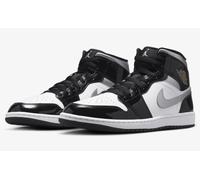 HV0789-010 Nike Air Jordan Air 1 Mid SE Black Silver White Men's Sneakers