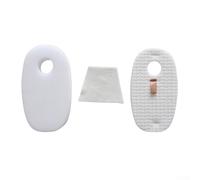 Hv322 Hv320ref for Deluxe Pro Vacuum - Filter Kit (2 Sets) - Compatible with Hv320 for Shark Foam Hv325 Rocket Hv320w Hv321 Models Hv324q White