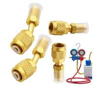 HVAC Adapter R410A, Small Split Adapter - Effective Adapter Fittings R410A AC Quick Connect Connections,Wear Resistant Coolant Hose Adapter, H Fittings