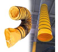 HVAC Air Duct for Exhaust Fan, Dia 6 8 12 20 26 33 Inches Industrial Flexible Duct Hose, Chiller/Cooking Exhaust/Air Circulation Commercial Induction Intake Pipe Hose(L 16ft/5m,ID 12in/300mm)