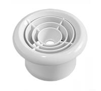 HVAC Air Grille 50mm White ABS Single Layer Design | Adjustable rotating blades, airflow direction, optimize ventilation comfort, flexible angle settings