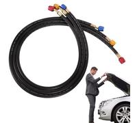 HVAC Charging Hose - Durable Auto Tube, Sealed Fluorinated Pipe | Heavy Duty Refrigerant for Trucks SUVs Cars with Leakproof Connection and High Pressure Maintenance Setup