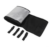 HVAC Copper Pipe Insulation Cover Weatherproof 72x10.2In Barrier Wrap for Split Systems Frost Black