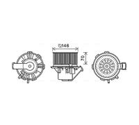 AVA Cabin Fan Blower Motor MS8647 for VW CRAFTER 30 (2006) 2.5 TDI etc