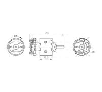 HVAC Interior Blower Motor MS8783 AVA Heater 0130007027