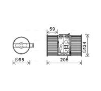 HVAC Interior Blower Motor RT8586 AVA Heater 272100042R 272104937R 272108241R