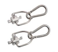 HVAC Locking Cap Key 2pcs Copper Tool for R410A R22 Removal Installation - Multi Utility Wrench for Gas Water Meter Box Valve - Professional for Service Hand Tools Set