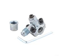 HVAC Puncture Valve Zinc Alloy Needle Valve for Small Refrigeration Equipment - Efficient Coolant Flow Repair Accessory Leakproof Valve Silver Finish(1)