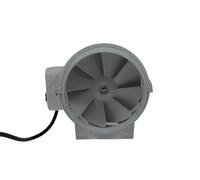 HVAC Spares 125 mm / 5 inch Inline Mixed Flow Duct Fan, Extractor Fan, 2 speed, 218 m³/h, Enclosed Electric Fan Ventilation for Kitchen Bathroom Shower Grow Room Hydroponic Systems