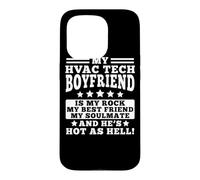 Hvac Tech Girlfriend Apparel - Funny Girlfriends Design Case for iPhone 15 Pro