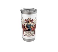 HVAC Tech Life Keeping The World Cool Funny HVAC Technician Stainless Steel Insulated Tumbler