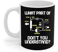 HVAC Tech - What Part of Don't You Understand Funny HVAC Tech Technician Tea Cup Coffee Mug Colorful Travel Mug Personalised Ceramic Mug Novelty Gift for Sister Home Christmas 330 Ml