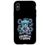 HVAC Technician Halloween Colder Than The Grave Case for iPhone X/XS