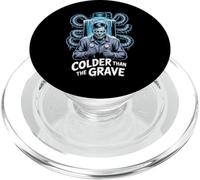 HVAC Technician Halloween Colder Than The Grave PopSockets PopGrip for MagSafe