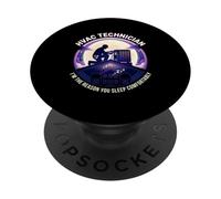 HVAC Technician Reason You Sleep Comfortably AC Worker PopSockets Adhesive PopGrip