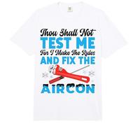 HVAC Technician Tech Thou Shall Not Test Me for I Make The Comfort Colors Adult Heavyweight T-Shirt