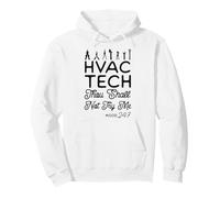 HVAC Technician Tech Vintage Hvac Tech Thou Shall Not Try Me Pullover Hoodie
