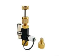 HVAC Vacuum Gauge Valve with Magnetic Base(Short) | 3-port design, evacuates and tests simultaneously, all-copper body, 11.5cm length, fits standard fittings