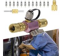 HVAC Valve Core Removal Tool Kit Featuring Magnetic Cap and Leak Tight Ball Valve Seal for Reliable Performance During Vacuum Testing