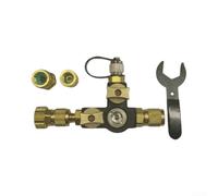 HVAC Valve Core Remover Installer 1/4 5/16 Dual Size Visual Tool with Sight Glass for R410A Systems