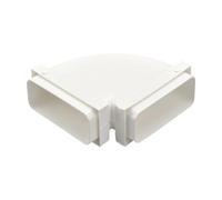 HVAC Vent Pipe Adapter ABS Rectangular Duct Fitting for Ceiling Exhaust Ventilation Layout Installation Projects Bathroom Fan Kitchen Exhaust Wall Duct Extension