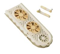 HVAC Ventilation Deflector - Rotary Airflow Inverter for Air Conditioner Ventilation Control | Adjustable ABS Air Wheel with Design, Direction Adjustment for Cli Comfort