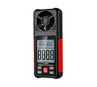 HVAC Ventilation Reader Digital Anemometer, Backlit Airspeed Temperature Humidity Meter for Portable Field Checks Ventilation Meter Handheld Air Checker Temp Humidity Reader HVAC Inspection Gauge