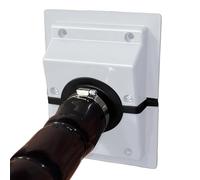 HVAC Wall Penetration & Line Set Cover Kit - ABS, Rubber 9.84x5.91 in | AC Line Covers for Outside, AC Pipe Accessories | Property Managers Maintenance Professionals Builders Renovators Mini-Split