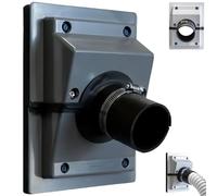 HVAC Wall Penetration & Line-Set Cover Kit, Easy Install Split Cover Wall Sleeve for AC Line Set, Retrofit Finish Solution for Indoor & Outdoor Air Conditioner Systems (Gray, Small)