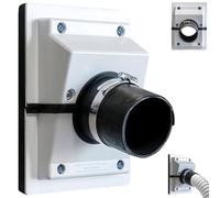 HVAC Wall Penetration & Line-Set Cover Kit, Easy Install Split Cover Wall Sleeve for AC Line Set, Retrofit Finish Solution for Indoor & Outdoor Air Conditioner Systems (White, Large)