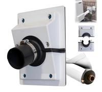 HVAC Wallss Penetration & Line-Set Coverss Kit, Split AC Line Set Covers & HVAC Wall Penetration Cover, Wall Sealing Cover for Indoor and Outdoor air Conditioning Systems (White, 4.5cm(1-3/4"))