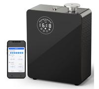 HVAC Waterless Diffuser - Smart Scent Air Machine for Home & Commercial Use, Covers 3000 sq. ft., HVAC or Portable Large Room Waterless Diffusers, Touch & Bluetooth Control, Metal, Black