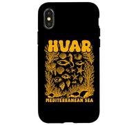 Hvar Croatia Adriatic Sea Retro Ocean Marine Shell Croatian Case for iPhone X/XS