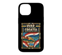 Hvar Croatia Flag Vintage Coastal Travel Art Case for iPhone 14