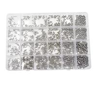 HVAZI 24 Kinds M1 M1.2 M1.4 M1.5 M1.7 M2 304 Stainless Steel Phillips Pan Head Small Self Tapping Screws Assortment Kit