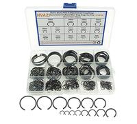 HVAZI 310PCS 14-Sizes Round Wire C-Clips Internal Snap Rings Assortment Kit;Round Wire Snap Rings for Hole(Black 7mm-30mm)