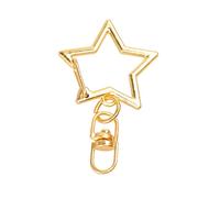 HVBIHRJIP 48pcs Star Shaped Key Holder Metal Keyring Durable Alloy Keychain for Parties Weddings and Shopping Stylish Silver Key Holder