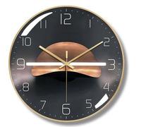 HVBIHRJIP Wall clock, Art Deco wall Modern Clock in Silent Metal and without ticking, suitable for the living room, bedroom, study room