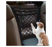 HVCRJY Car Dog Barrier Suitable for Mercedes-Benz SLK-Class R171 2004-2010, Safety Net Divider Tear-resistant Pet Travel Protector Between Front Seats Pocket Design